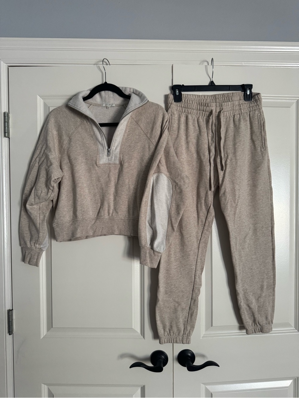 Z Supply Soft Knit Beige Lounge Set